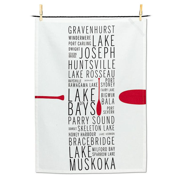 Muskoka Names Kitchen Towel