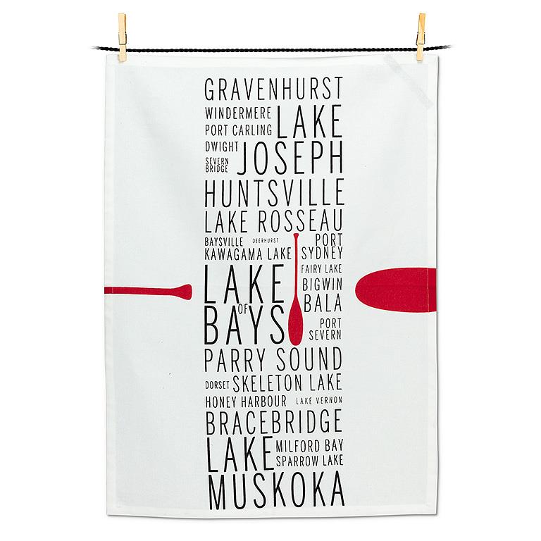 Muskoka Names Kitchen Towel