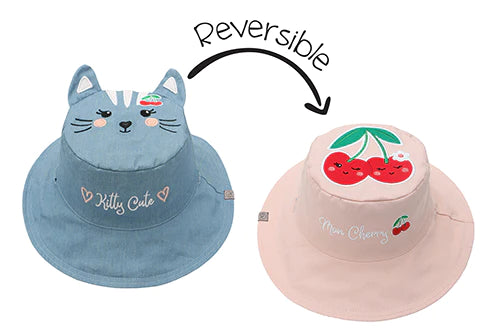 Cat-cherry Reversible Sun Hat