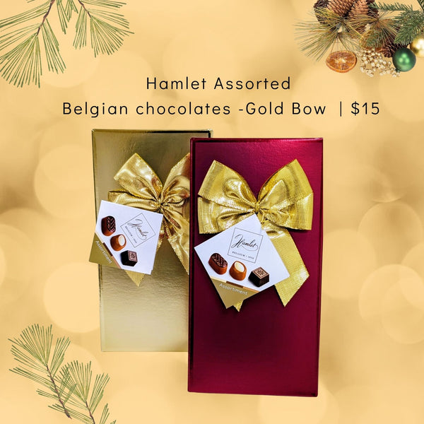 Hamlet Assorted Belgian chocolates - Gold Bow