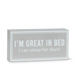 Sleep for Days Block