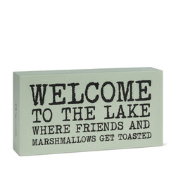 Rectangle “Welcome to the Lake…” Block