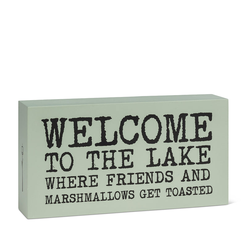 Rectangle “Welcome to the Lake…” Block