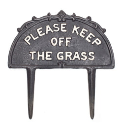 “Keep Off Grass” Ground Sign