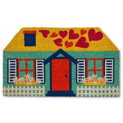 Colourful House Shaped Doormat