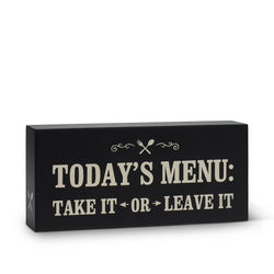 Rectangle "Todays Menu" Block