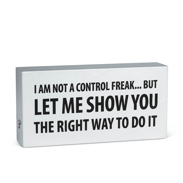 Rectangle "Im Not a Control Freak…" Block