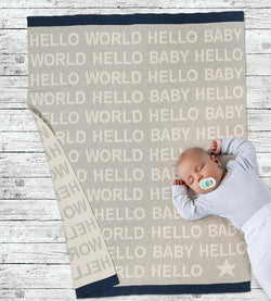 Hello Baby Small Throw