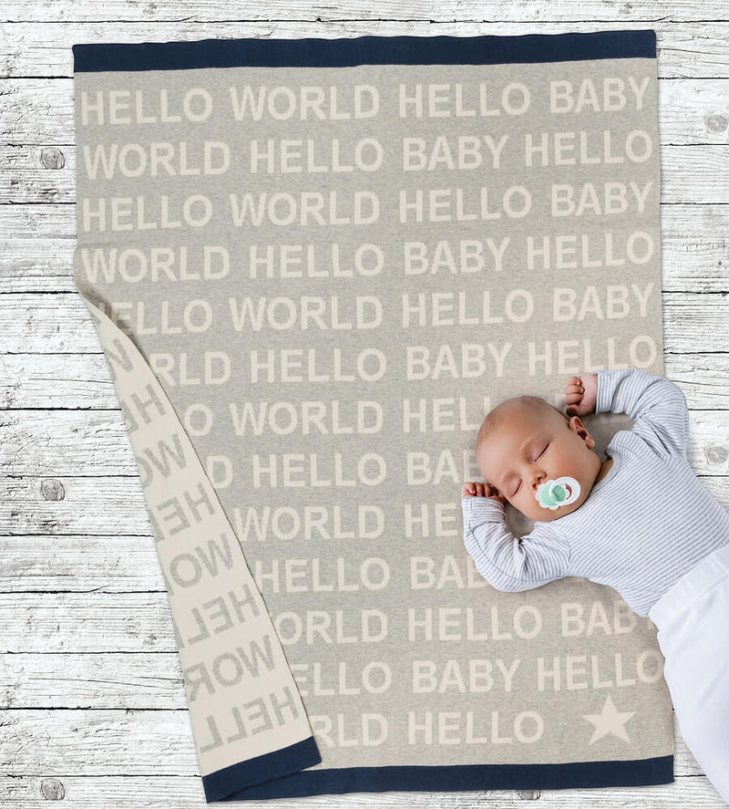 Hello Baby Small Throw