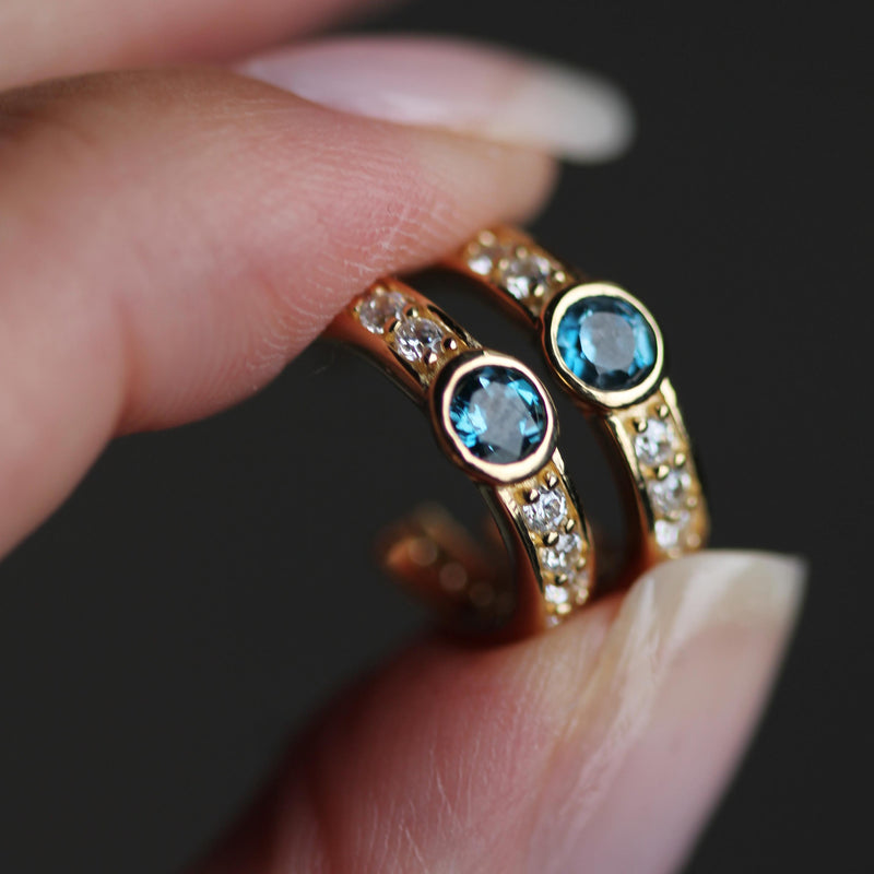 Joy Hoops - London Blue Topaz