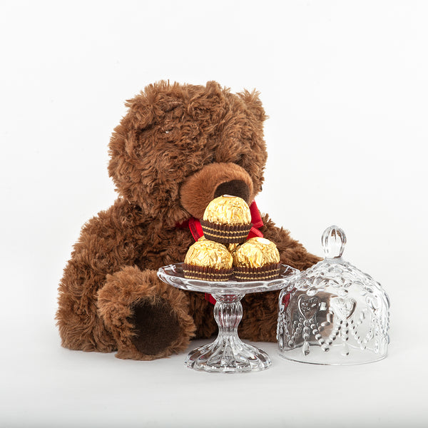Teddy and Plate w/Chocolates
